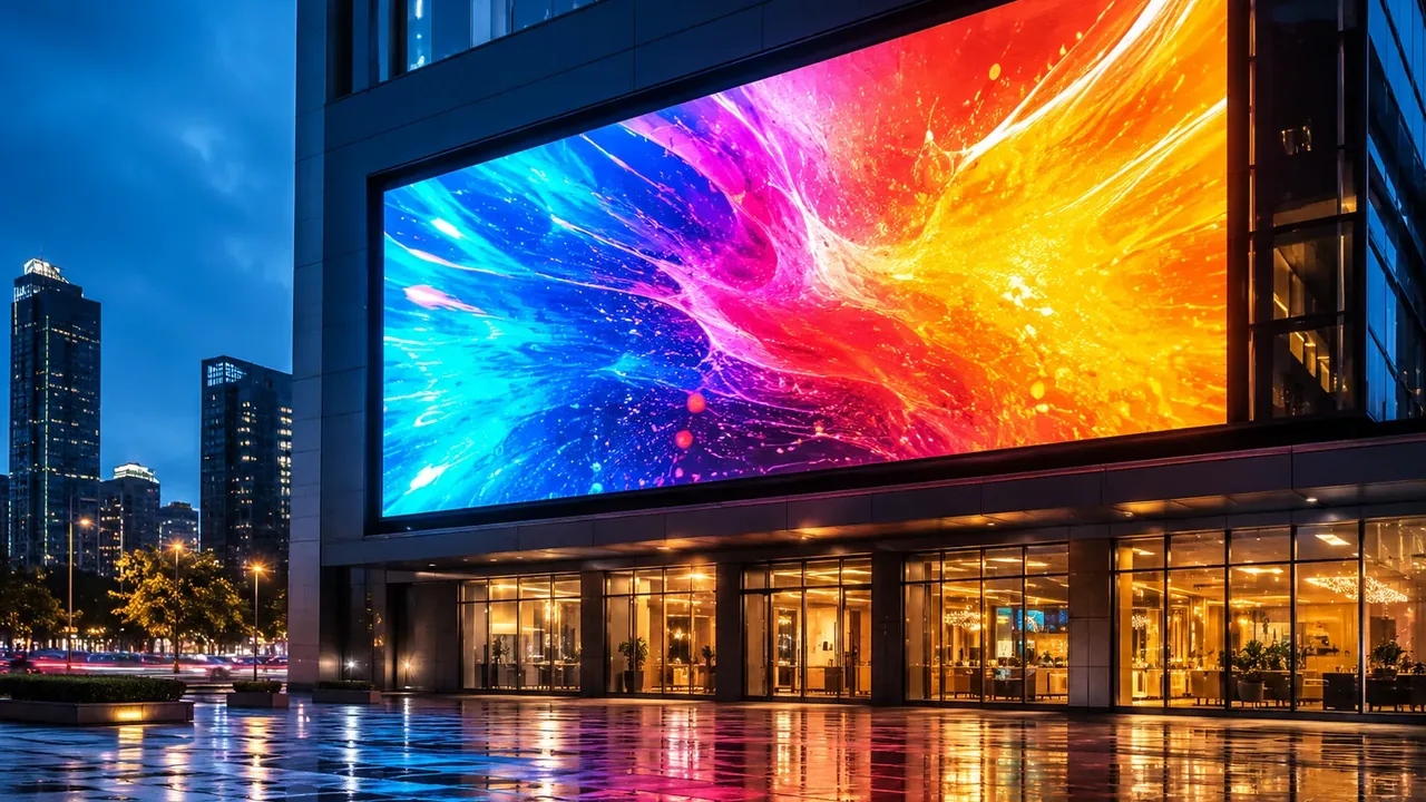 Advertising screen price comparison by indoor, outdoor and window type